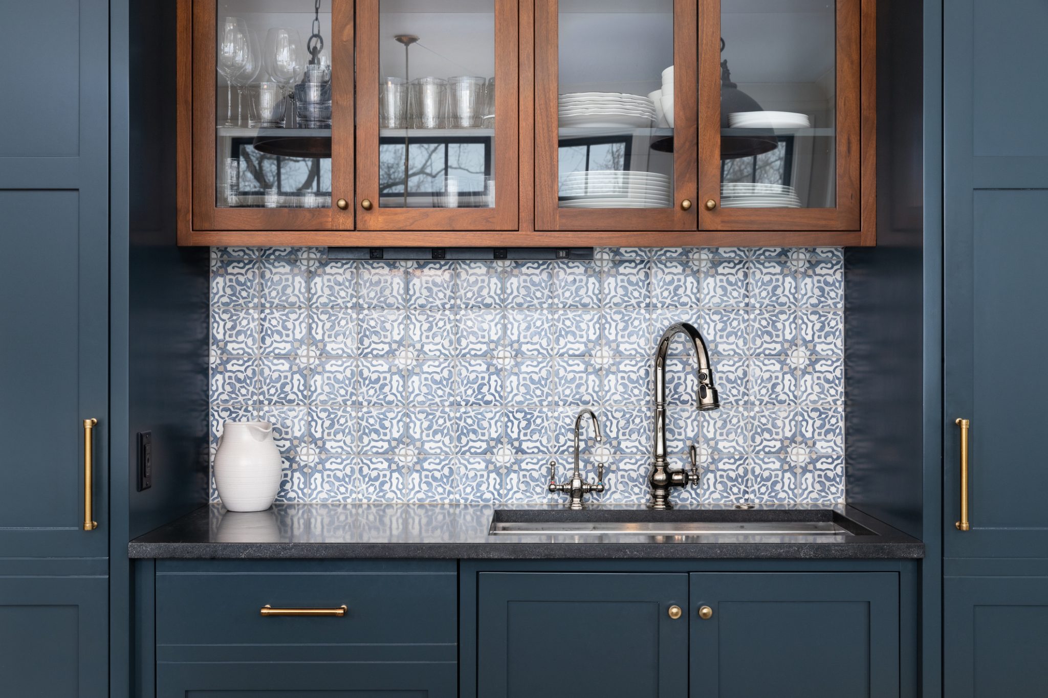 Eclectic Transitional Kitchen Remodel by Express Cabinet & Granite project photo