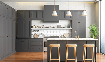 New expert kitchen cabinet installation by Express Cabinet & Granite